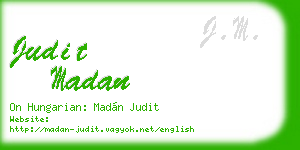 judit madan business card